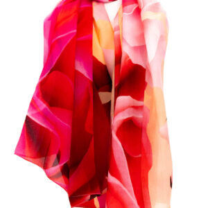 Hedvábný Šátek Red Rose