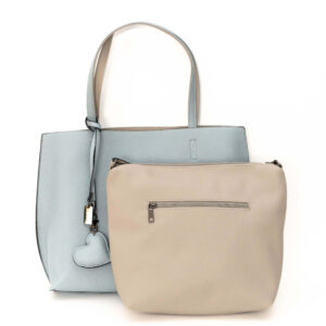 Borsa Oboustranná Taška Turquoise&Beige