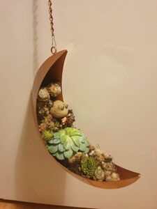 Click to view full screen Boho závěsný květináč s měsícem photo review