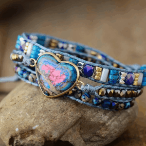 Blue Love Jasper Náramek