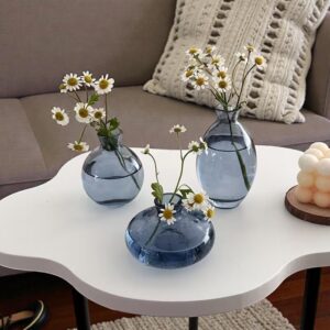 Elegantní sada 3 váz modré barvy