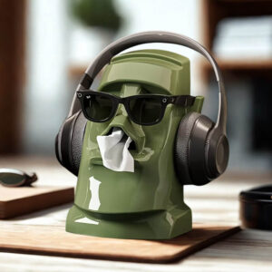 Moderní multifunkční držák na papírové ručníky - zelený