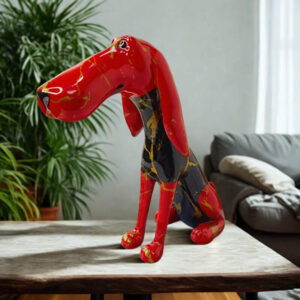 Červeného jezevčíka socha