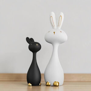 Černobílí králíci 2 ks