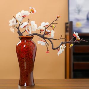 Červený keramická váza