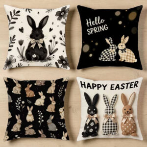 Vintage velikonočních povlaků na polštář Sada 4